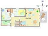 Ferienwohnung in Kühlungsborn - Casa Nova - Plan Ferienwohnung in Kühlungsborn - Casa Nova - Plan