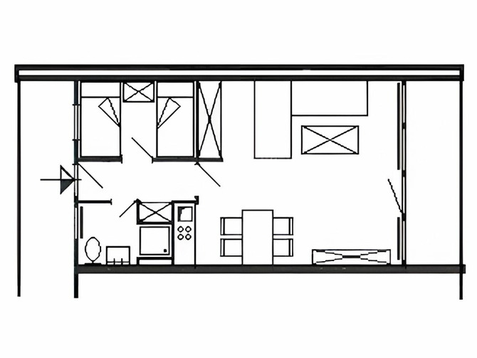 Appartement in Pelzerhaken - Am Waldrand - Grundriss