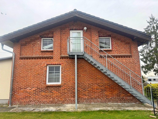 Ferienwohnung in Niederhagen - Sonne und Me(eh)r - Au&szlig;enwand