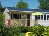 Ferienhaus in Pelzerhaken - Mobilheim Pacifique im Ferienpark AM WALDRAND - Mobilheim von au&szlig;en