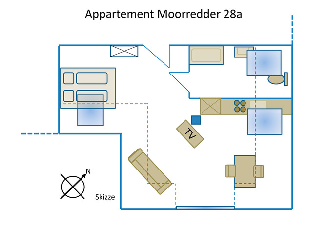 Appartement in Travemünde - Ferienwohnung Moorredder - Bild 6