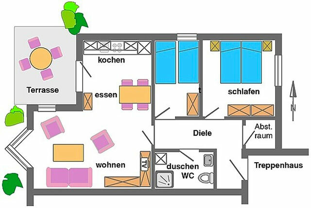 Ferienwohnung in Ostseeheilbad Zingst - Vierkant FW 2 - Bild 13