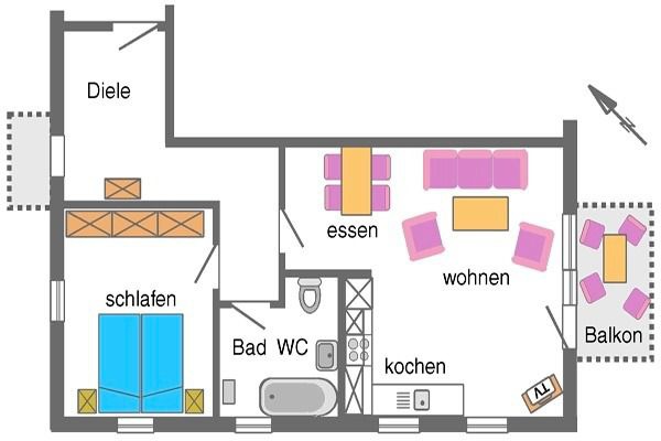 Ferienwohnung in Zingst - Ostsee-Residenz, Whg. 10 - Bild 6