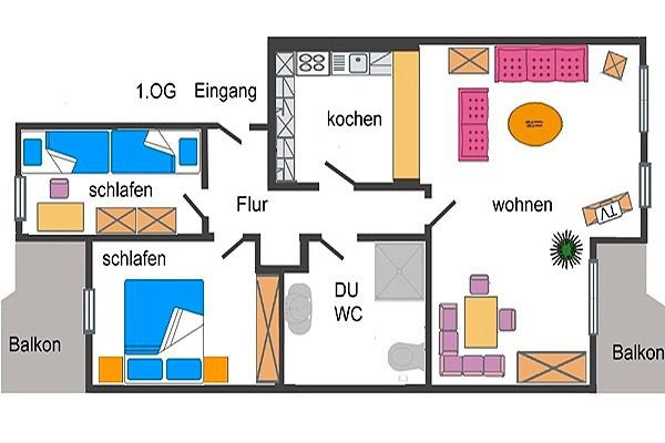 Ferienwohnung in Ostseeheilbad Zingst - Residenz "Am Postplatz", Villa Sonja, Whg. 9 - Bild 8