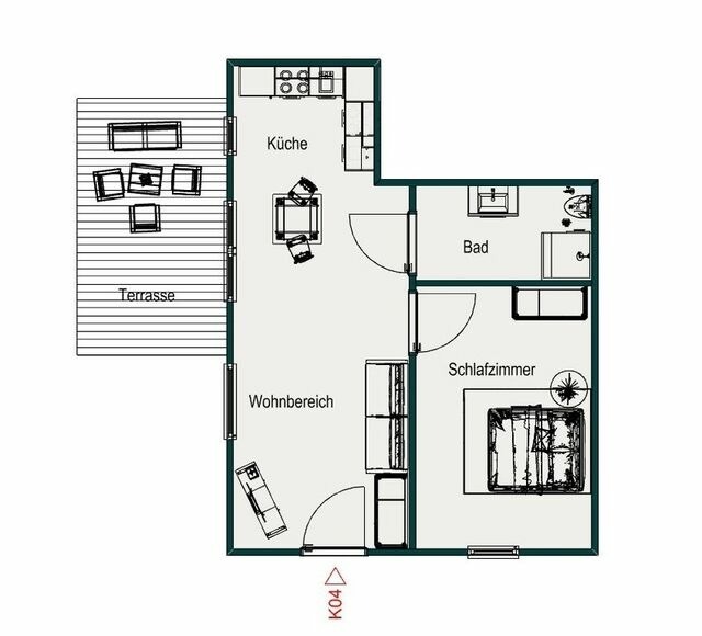 Ferienwohnung in Gr&ouml;mitz - Kabine 04 - Bild 19