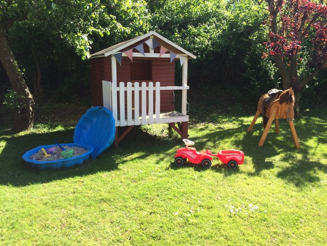 Ferienwohnung in Hansühn - Ostsee Ferienhof Sandmann - Der Gästegarten