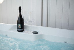 Wellness-Doppelhaush&auml;lfte "Sand" eingez&auml;unt 1.30m