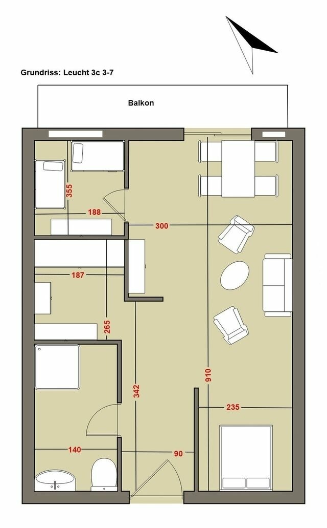 Ferienwohnung in Kellenhusen - Ferienwohnanlage Leuchtturmweg Leuchtturmblick - Bild 22
