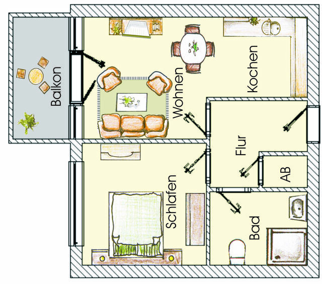 Ferienwohnung in Seebad Heringsdorf - (Brise) D&uuml;nenhaus Christa App. 11 - Bild 17