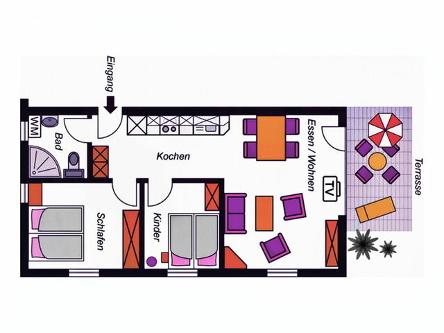 Ferienwohnung in Prerow - Dat gele Hus FeWo 1 - Bild 11